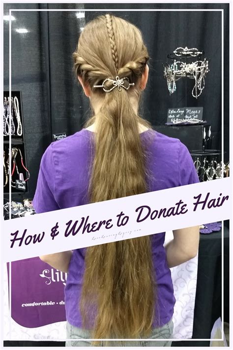 How to donate your hair to charity .